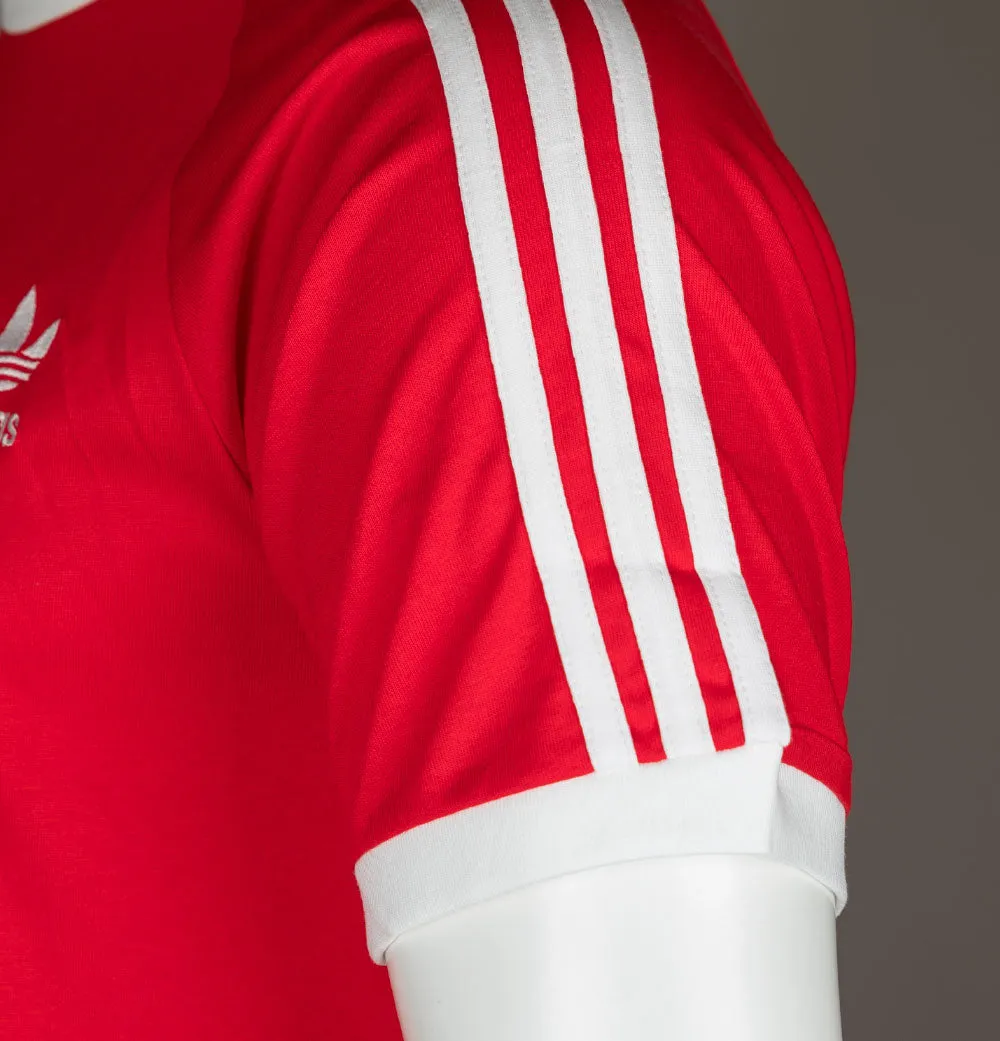 Adidas Adicolor 3-Stripes T-Shirt Red