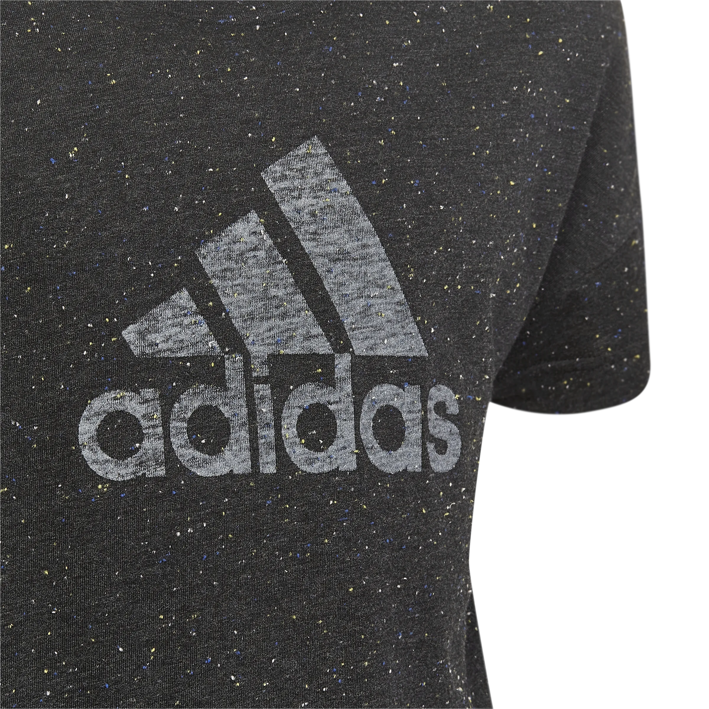 adidas BOS Tee - Girls - Black Melange/White