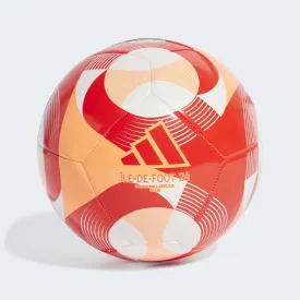 ADIDAS ÎLE-DE-FOOT 24 CLUB BALL - WHITE RED