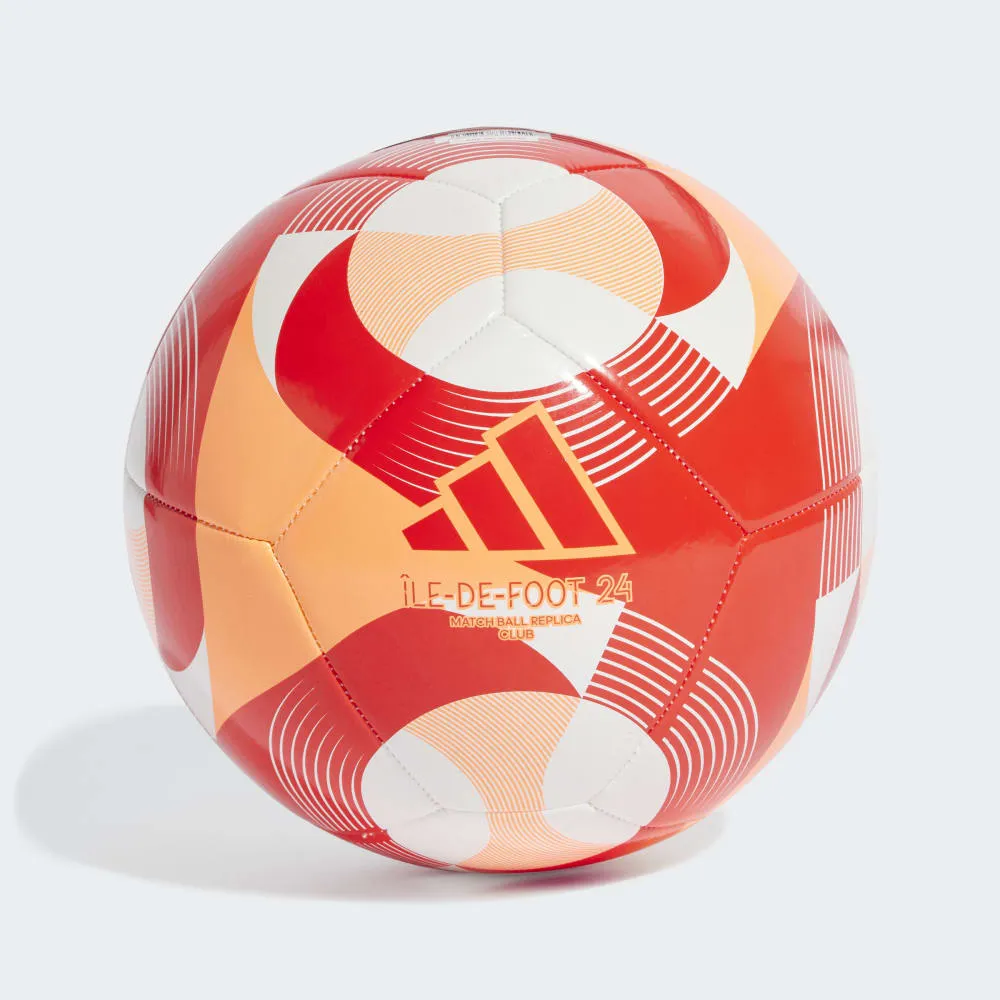 ADIDAS ÎLE-DE-FOOT 24 CLUB BALL - WHITE RED