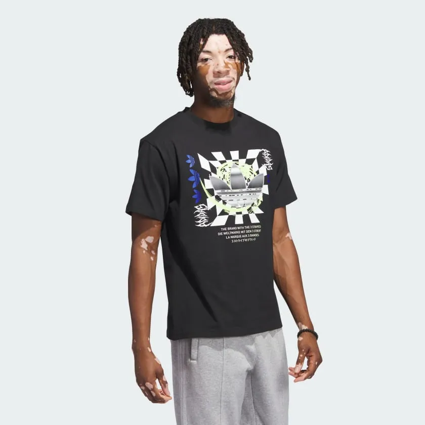 ADIDAS MV TREFOIL GRAPHIC T-SHIRT - BLACK