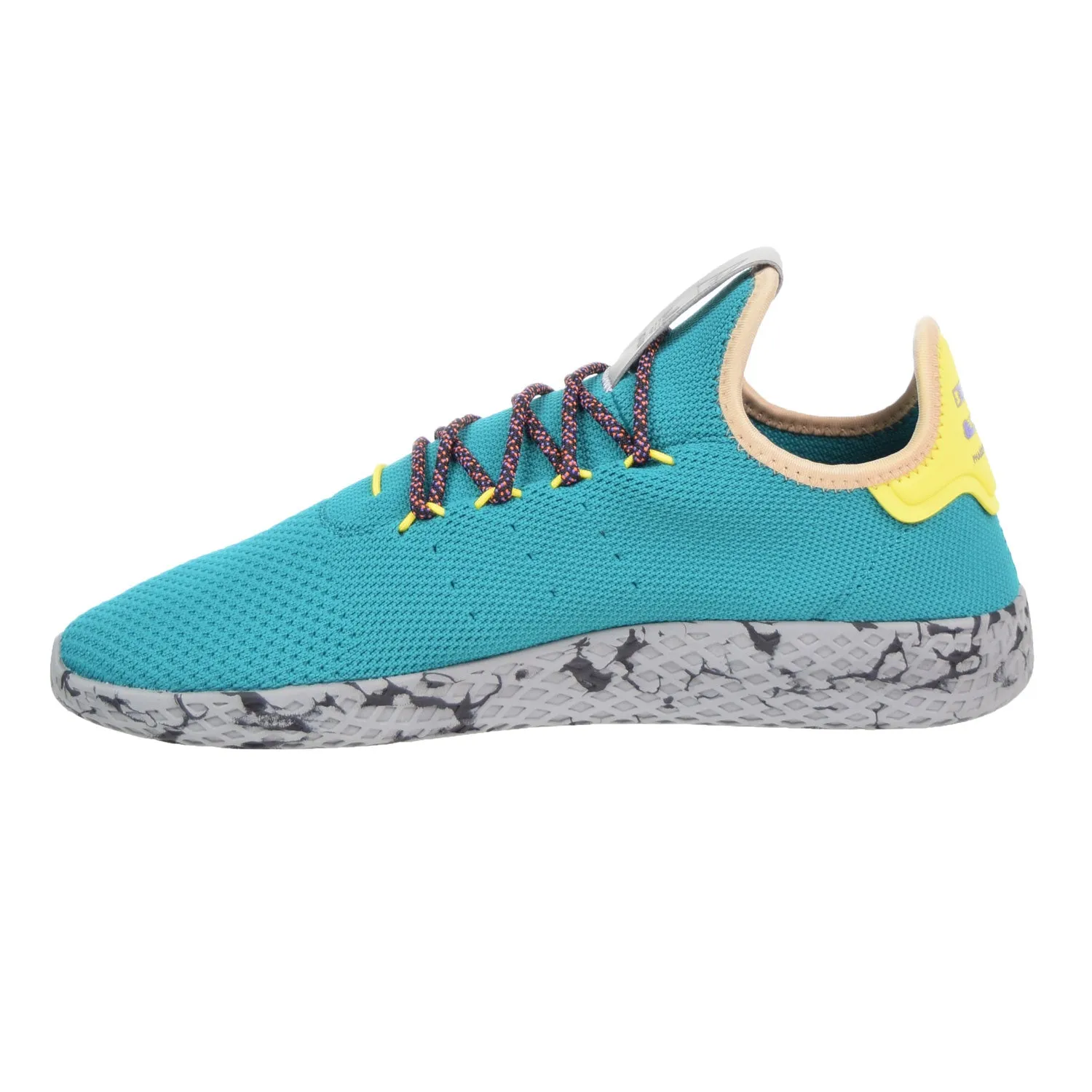 Adidas Pharrell Williams Tennis HU Men's Shoes Teal/Frozen Yellow/Grey Marble