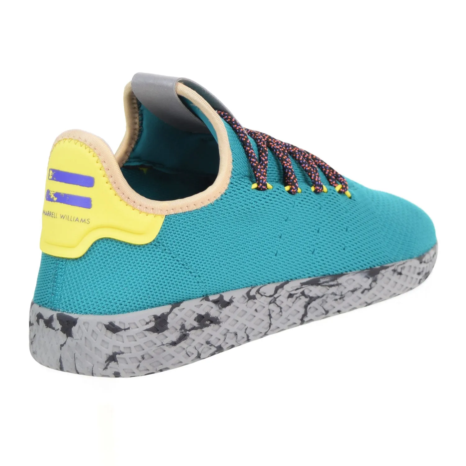 Adidas Pharrell Williams Tennis HU Men's Shoes Teal/Frozen Yellow/Grey Marble