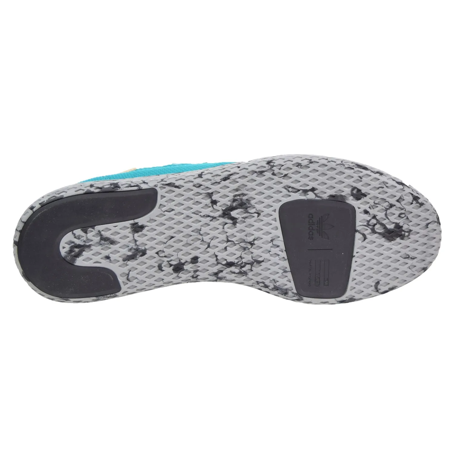 Adidas Pharrell Williams Tennis HU Men's Shoes Teal/Frozen Yellow/Grey Marble