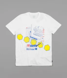Adidas Vetter T-Shirt - White / Blue / Bright Yellow / Red