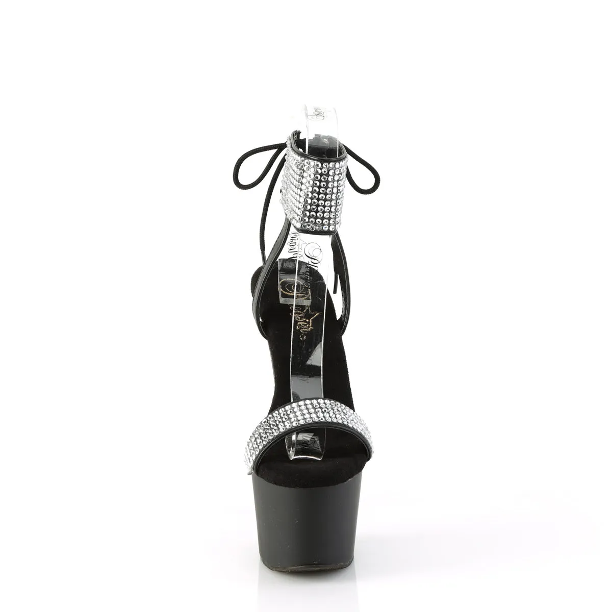 ADORE-770 Pleaser Black Faux Leather Sexy Platform Shoes (Pole Dancing Heels)