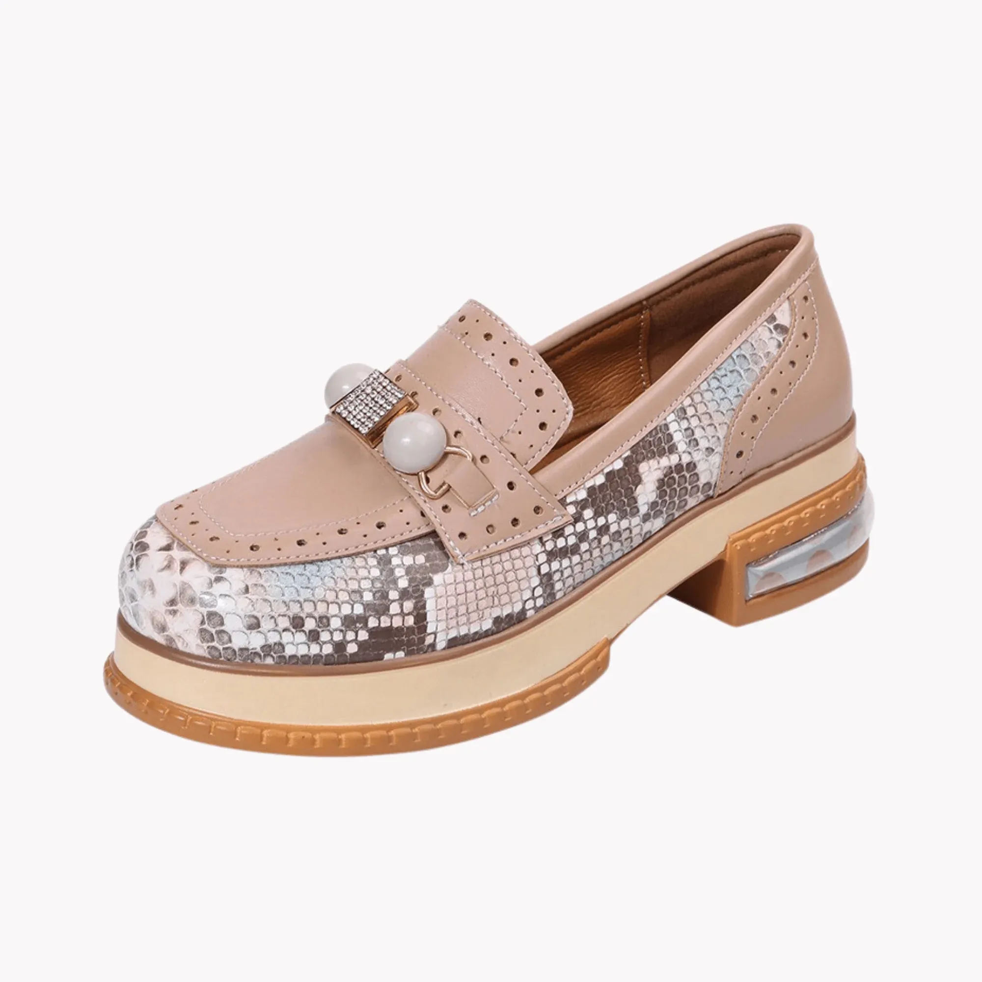 Beaded Scale Casual Shoes
