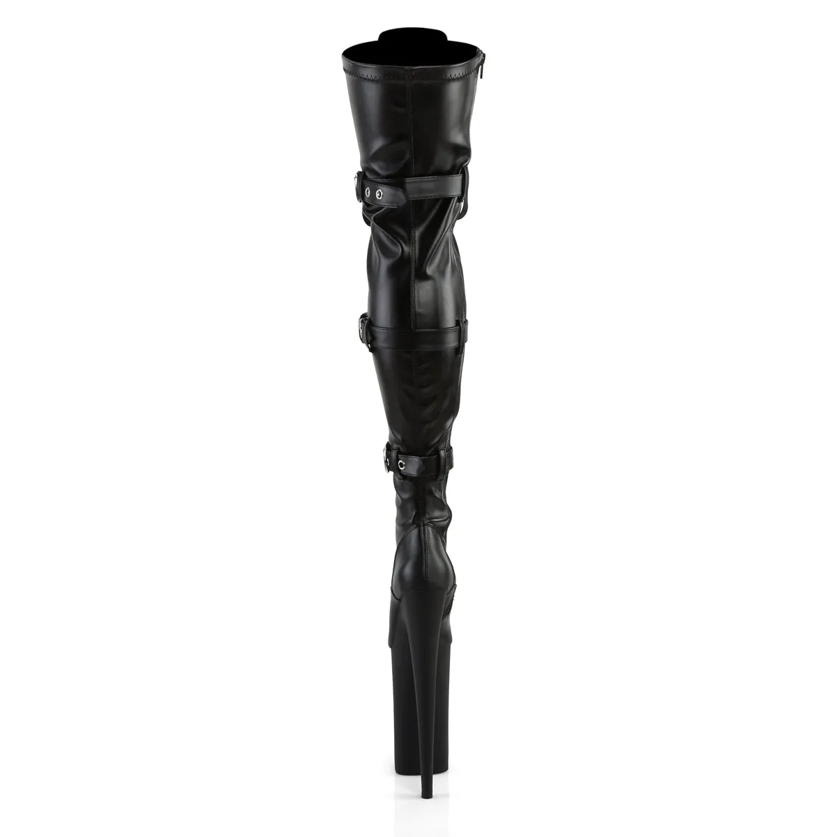 BEYOND-3028 Pleaser Black Faux Leather Sexy Platform Shoes (Pole Dancing Heels)