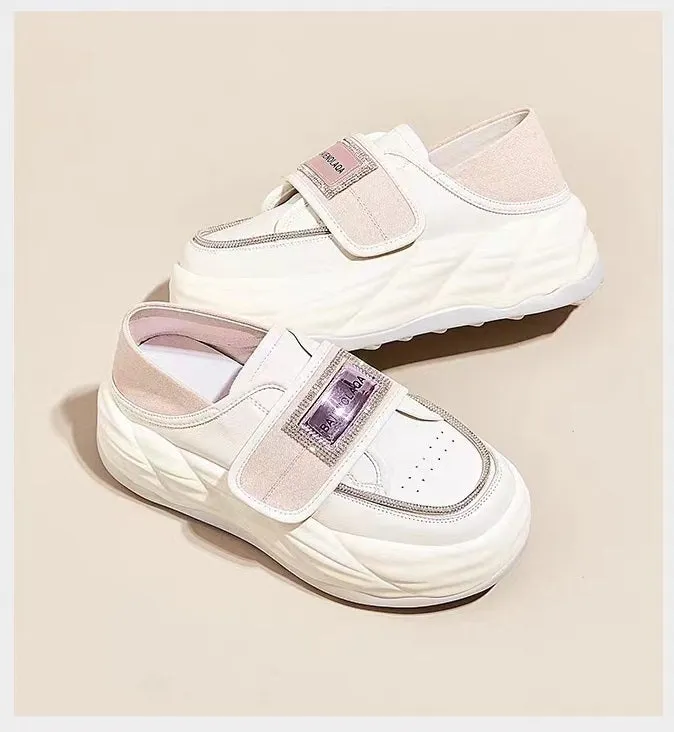 Breathable Soft Sole Glitter Velcro Shoes