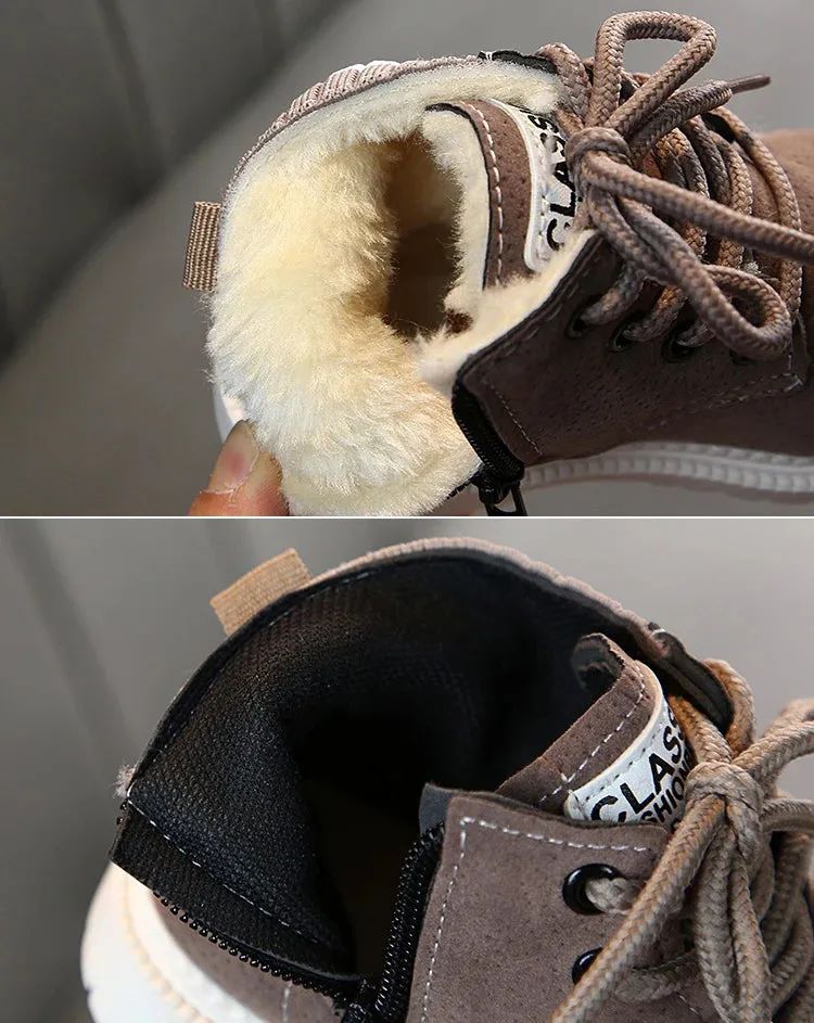 Casual Plush Warm Ankle Shoes for Kids