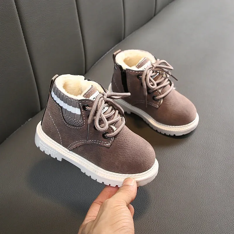 Casual Plush Warm Ankle Shoes for Kids