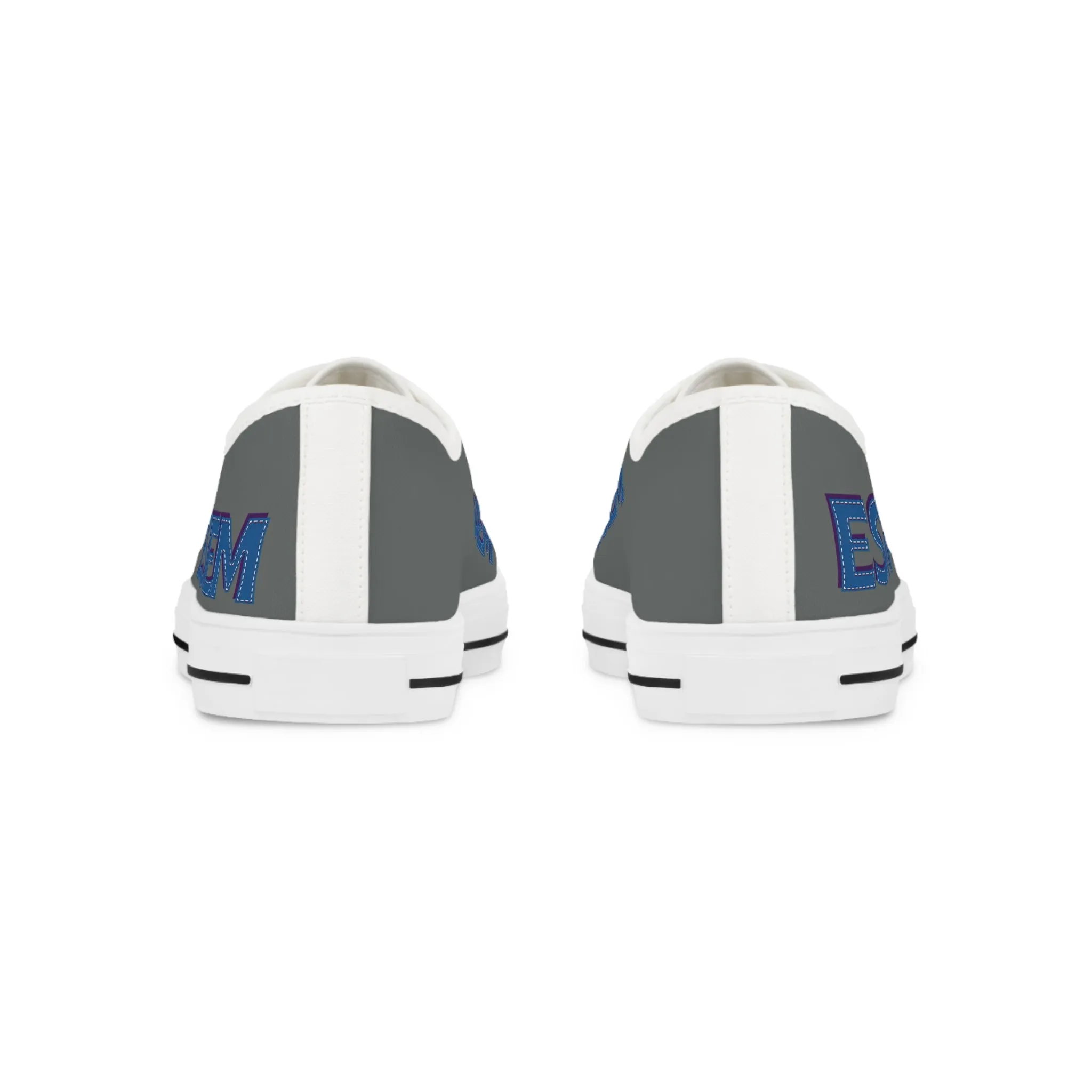 ESEM Blue - Gray Men's Low Top Sneakers