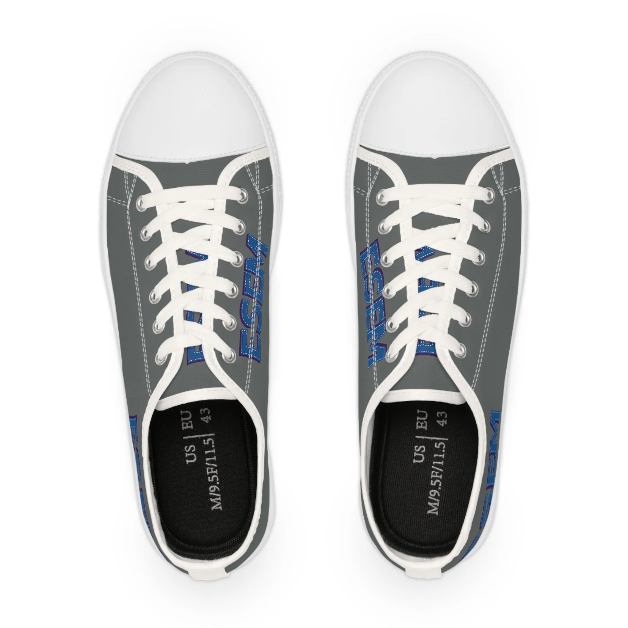 ESEM Blue - Gray Men's Low Top Sneakers