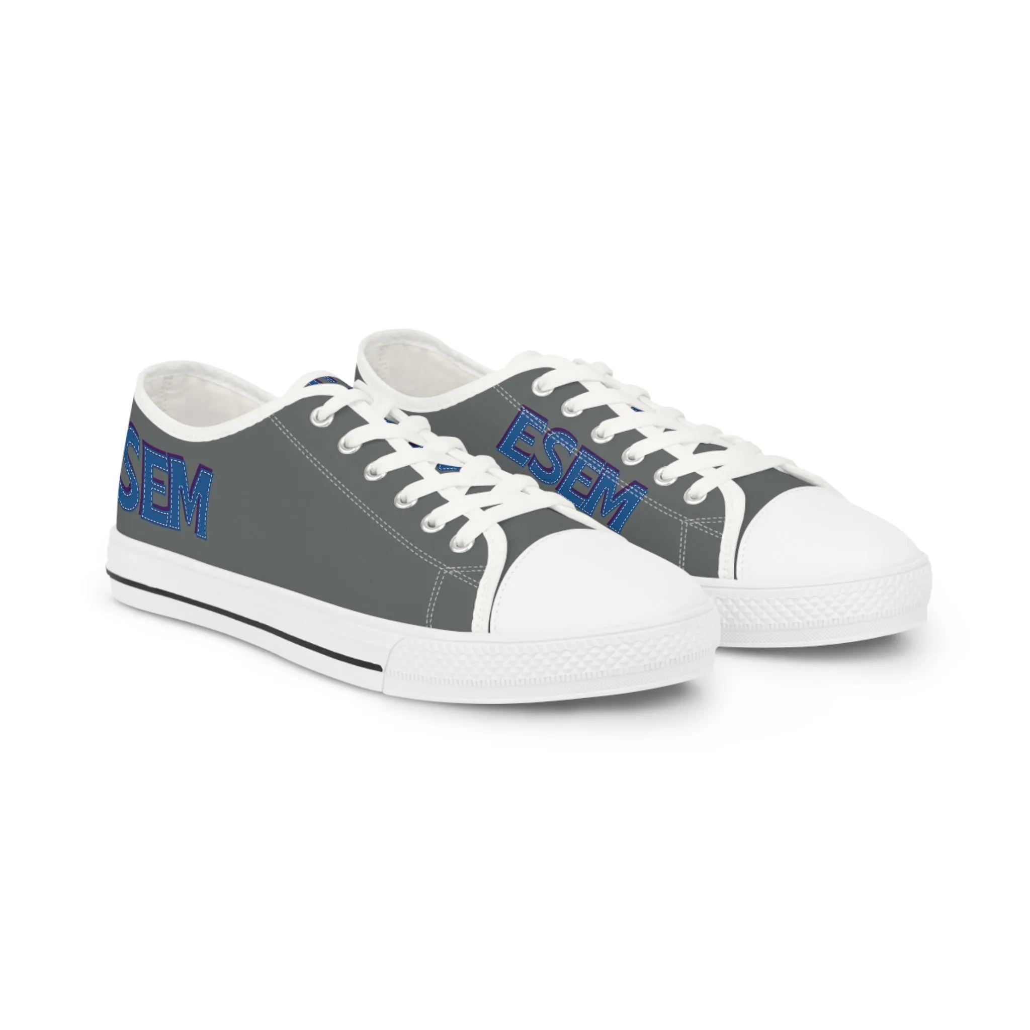 ESEM Blue - Gray Men's Low Top Sneakers