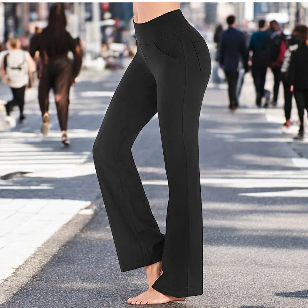 Flare Bootcut Yoga-byxor fr kvinnor