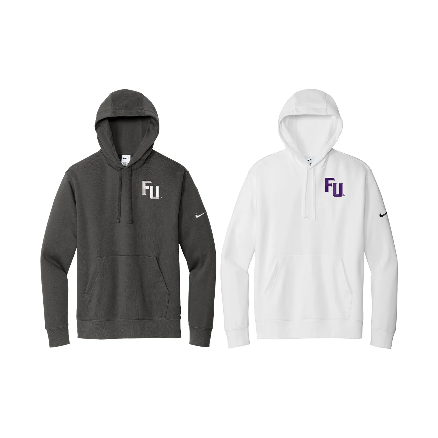 Furman Nike Hooded Sweatshirt - FU Wordmark