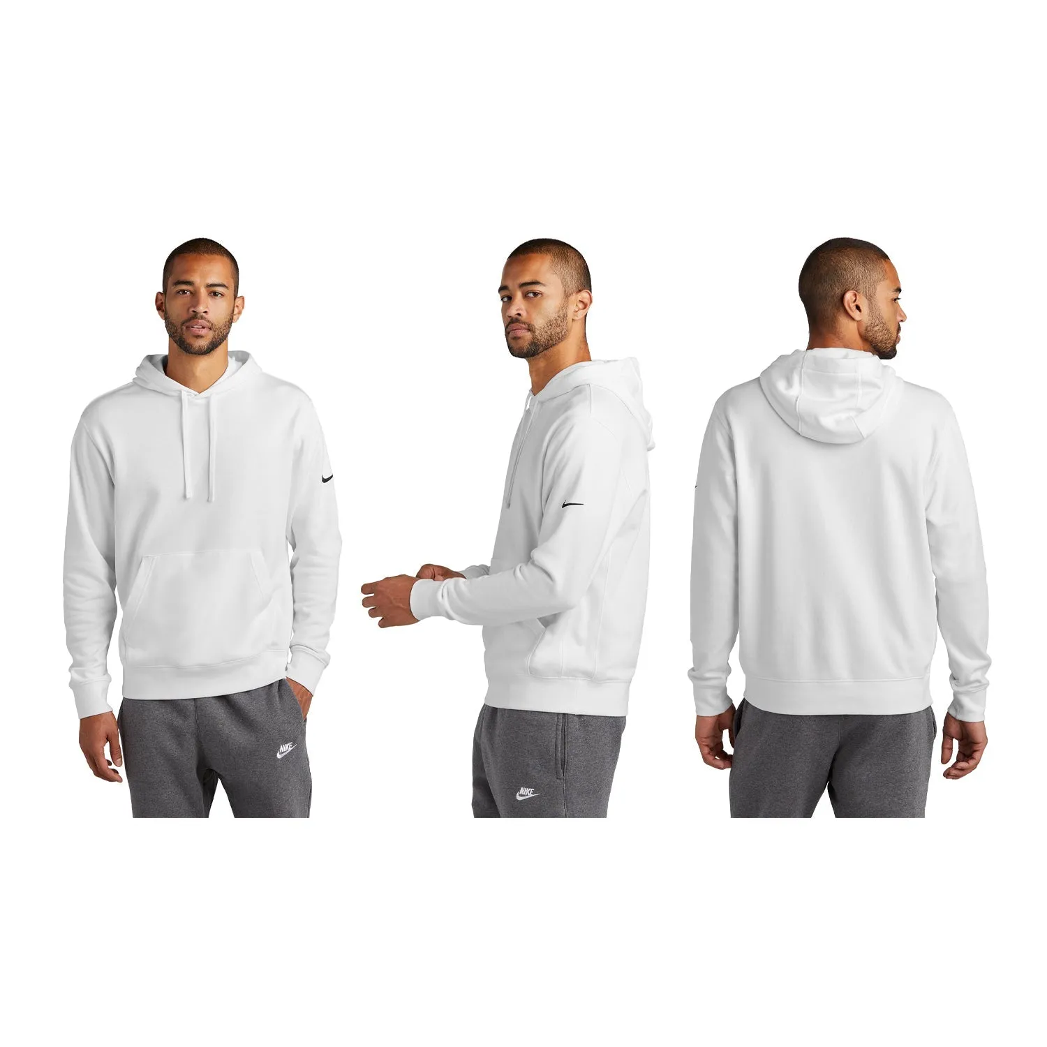 Furman Nike Hooded Sweatshirt - FU Wordmark