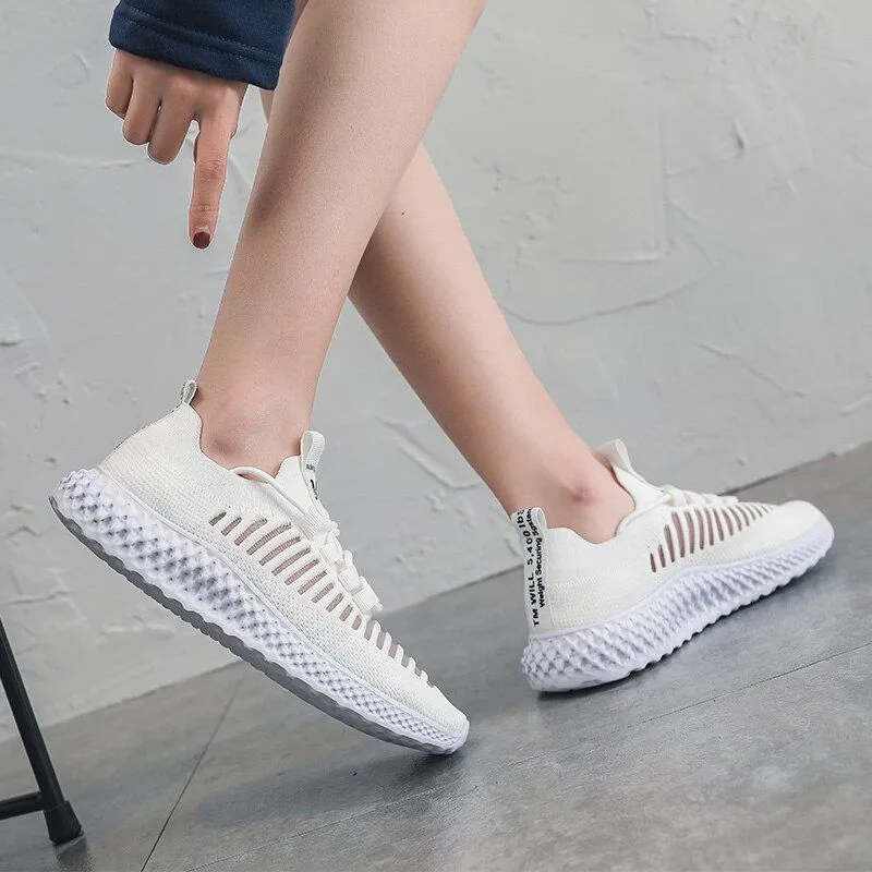Groovywish Women Breathable Mesh Orthopedic Walking Shoes