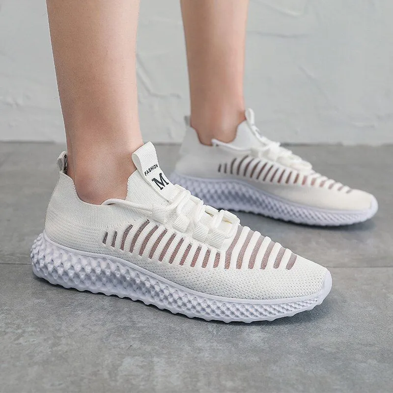 Groovywish Women Breathable Mesh Orthopedic Walking Shoes