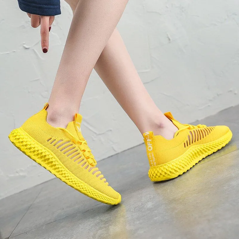 Groovywish Women Breathable Mesh Orthopedic Walking Shoes