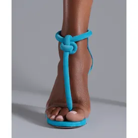 high-heeled clip-toe sandals
