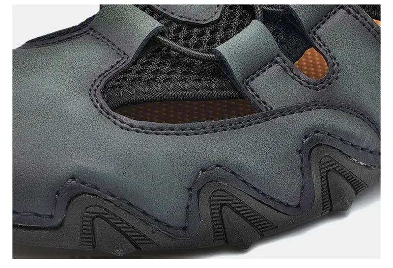 Hnzxzm New Summer Holiday Beach Shoes Mens Casual Shoes Flat Breathable Brand Male Footwear Fashion Cool Man Mesh Shoes A4702