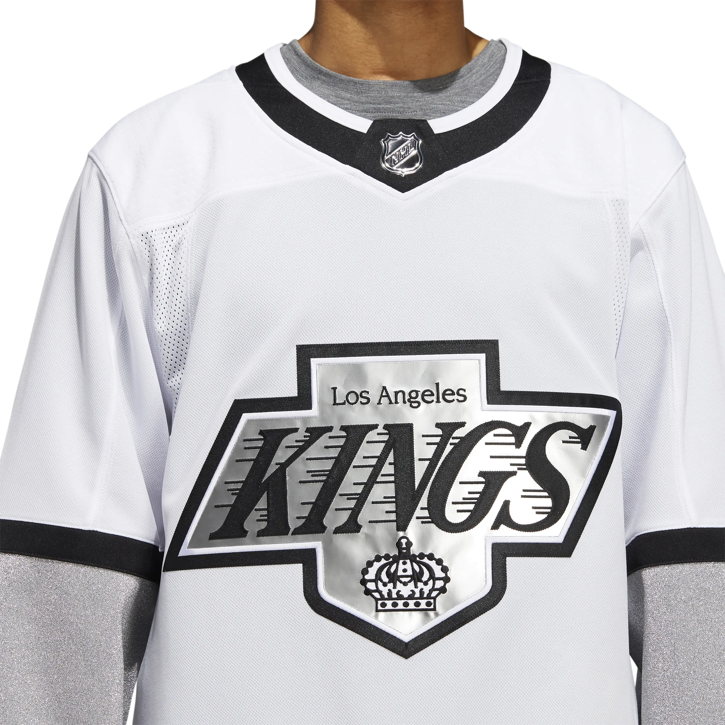LA Kings Adidas Third Prime Green Authentic Jersey - White