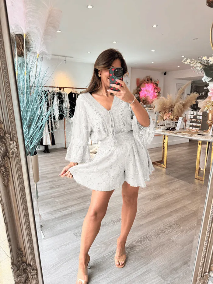  Limited time hot promotion | Casual cropped V-neck lace set
