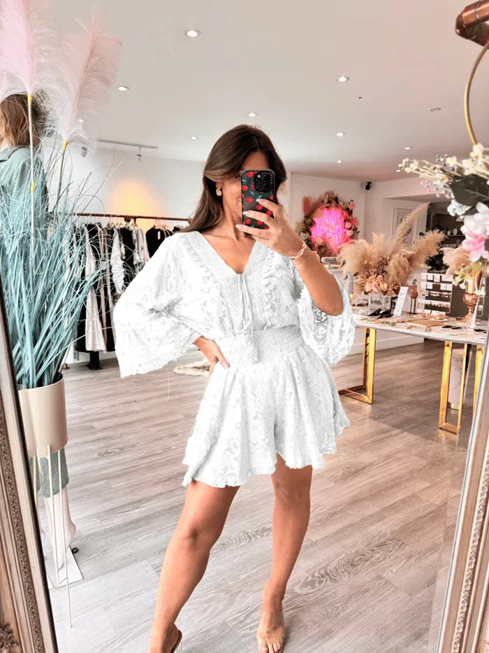  Limited time hot promotion | Casual cropped V-neck lace set