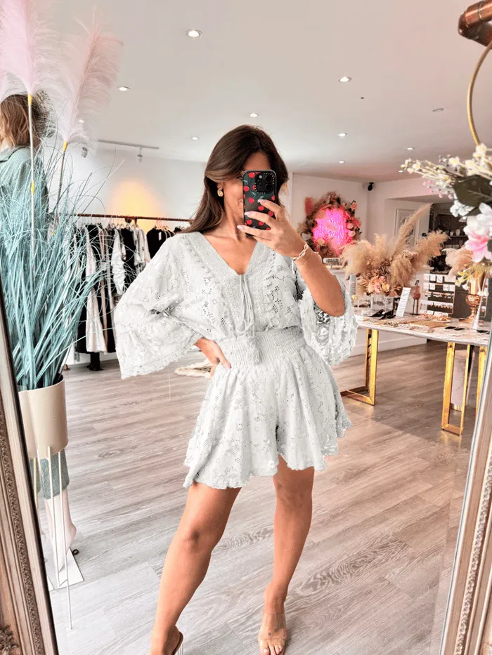  Limited time hot promotion | Casual cropped V-neck lace set