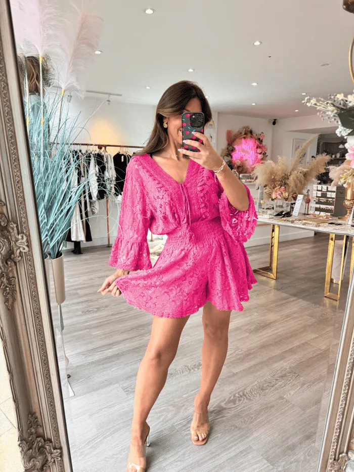  Limited time hot promotion | Casual cropped V-neck lace set