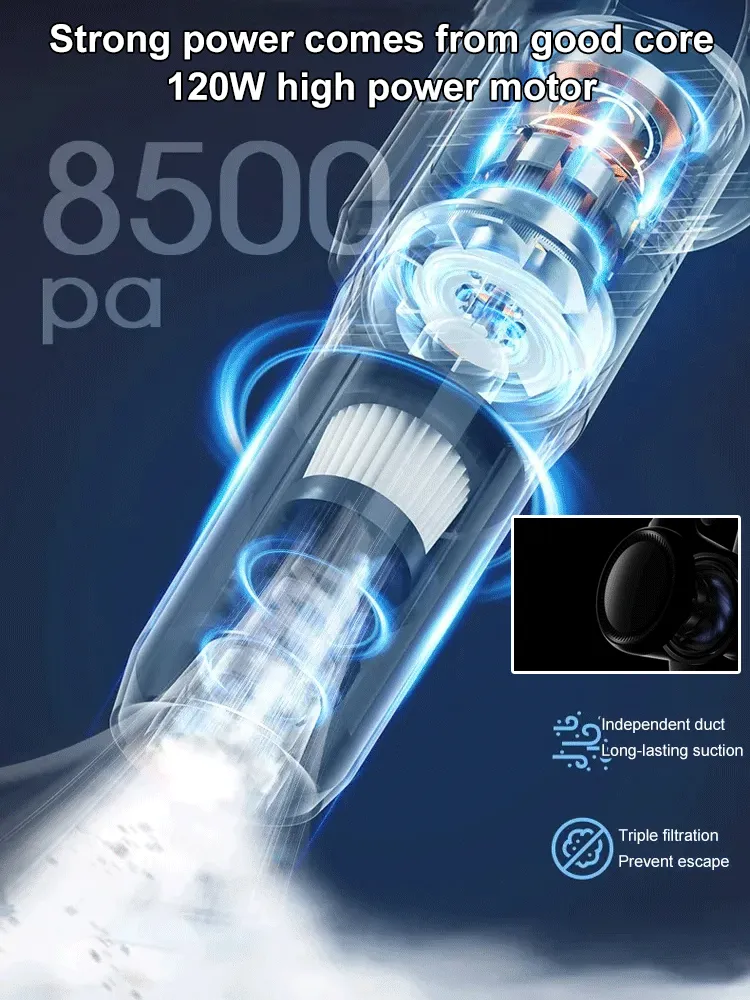 Limited Time Offer 60% OffCordless Household and Car Vacuum Cleaner