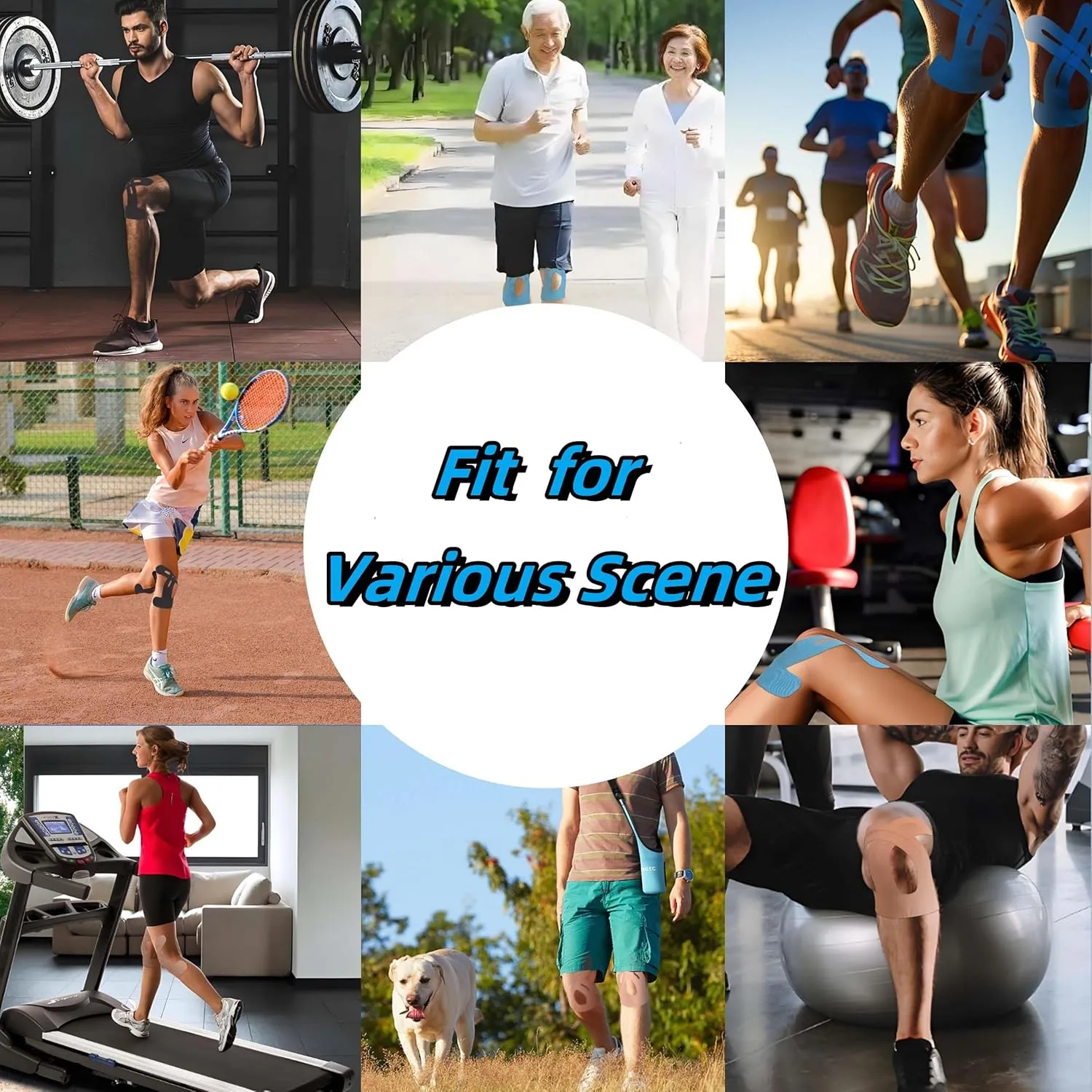 Limited Time Summer Sale Pre-Cut Kinesiology Tape for Knees