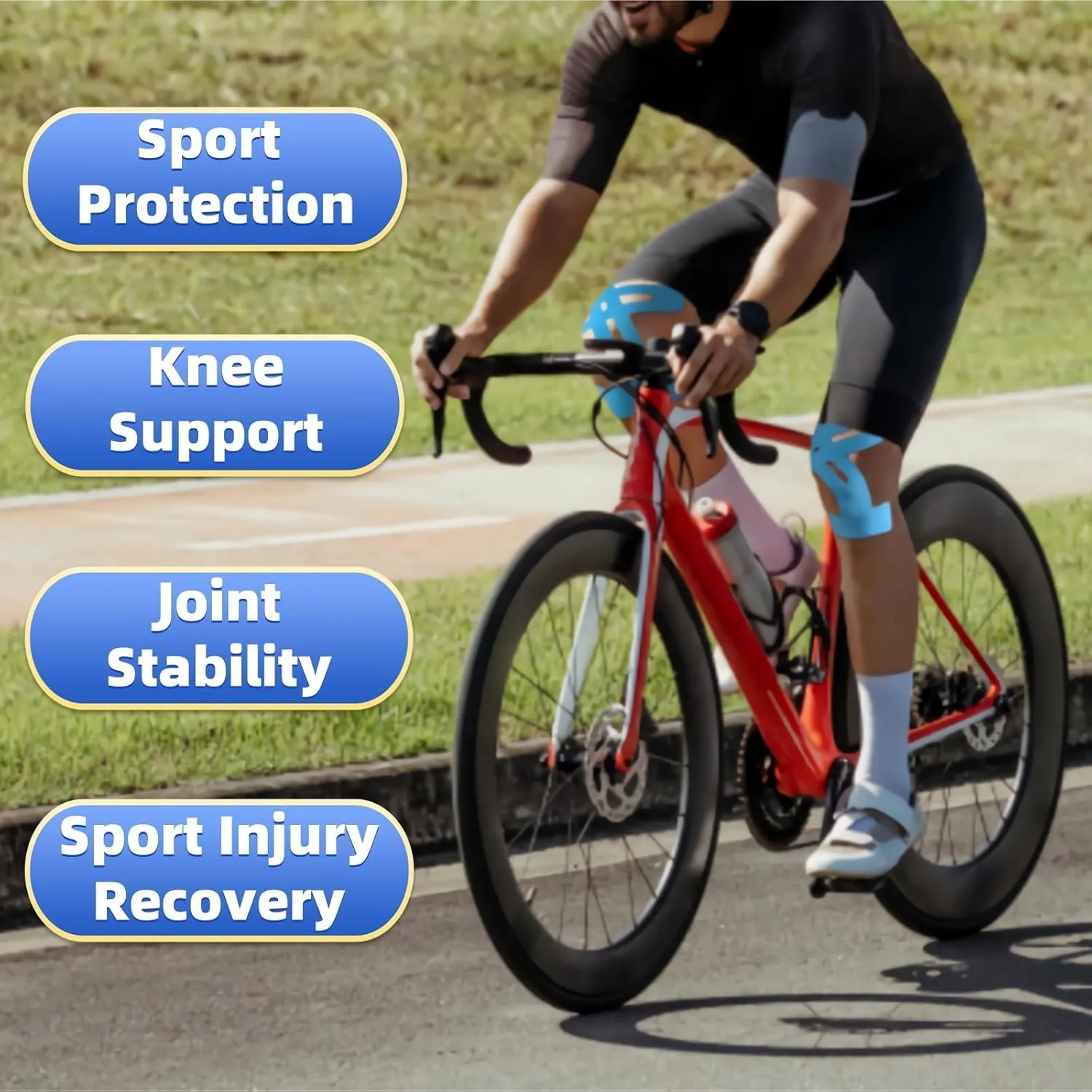 Limited Time Summer Sale Pre-Cut Kinesiology Tape for Knees