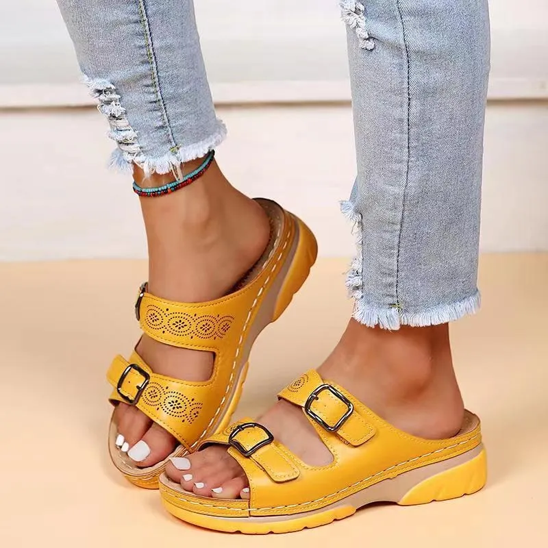 Liv | Orthopedic Leather Sandals