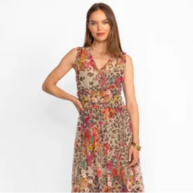 Mazzy Boxy Shirred Dress-Wild Gardenia