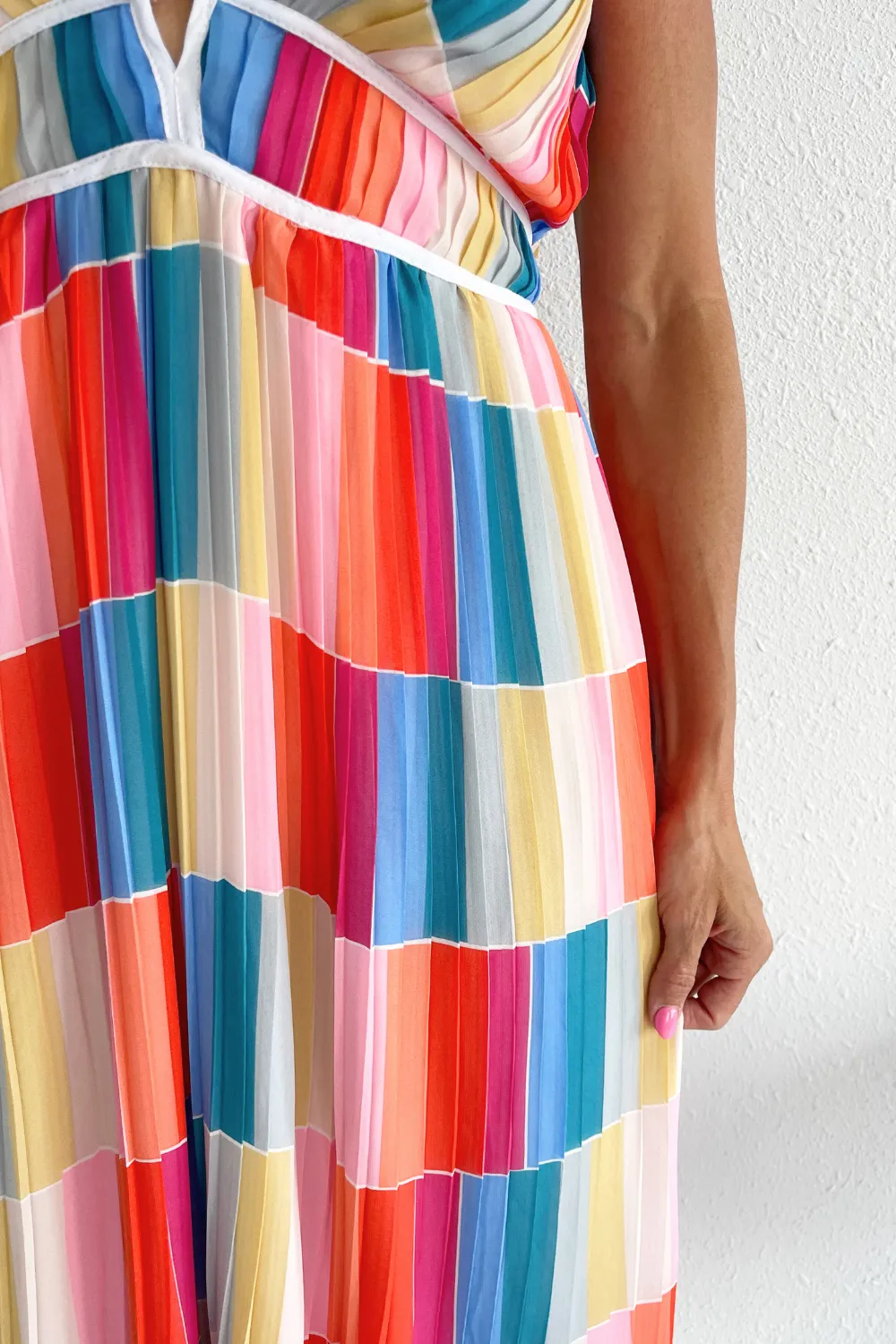 Multi Color Print Cami Maxi Dress