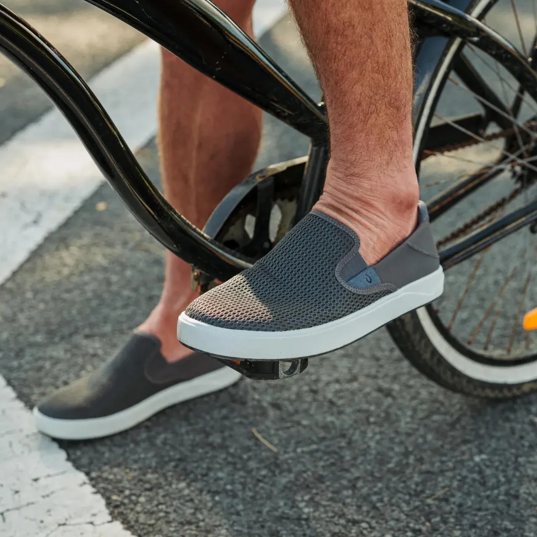 Olukai Lae'ahi Breathable Slip On Shoes - Pavement