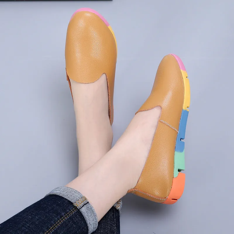 Owlkay Colored Soft-soled Fashion Flat-soled Shoes