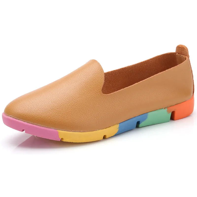 Owlkay Colored Soft-soled Fashion Flat-soled Shoes