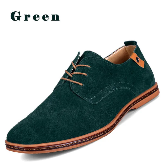 PINSV Men Shoes Casual Suede Leather Shoes Mens Loafers Black Oxford Shoes For Men Zapatos Hombre Erkek Ayakkab