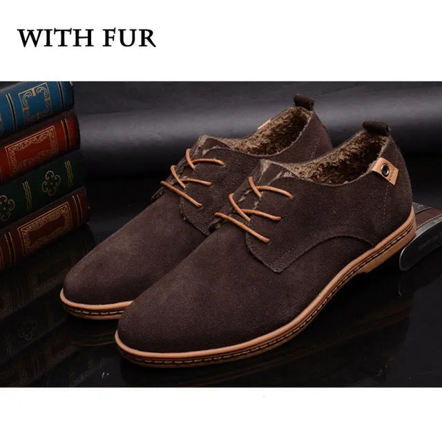 PINSV Men Shoes Casual Suede Leather Shoes Mens Loafers Black Oxford Shoes For Men Zapatos Hombre Erkek Ayakkab
