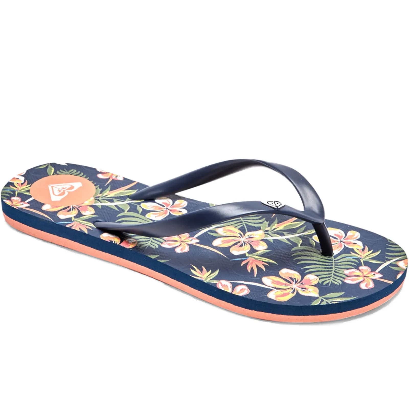 Roxy Womens To The Sea Beach Flip Flops - Light Navy