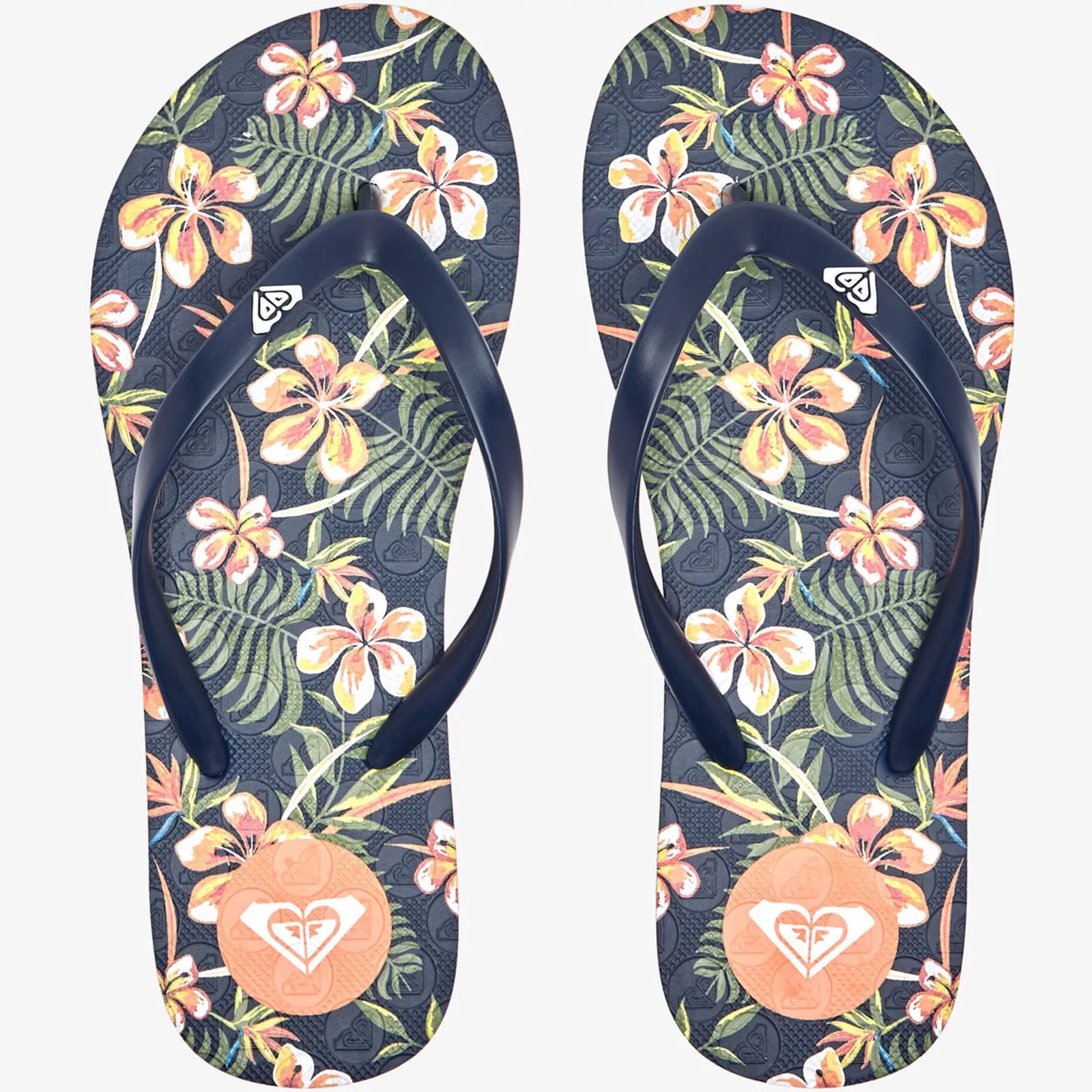 Roxy Womens To The Sea Beach Flip Flops - Light Navy