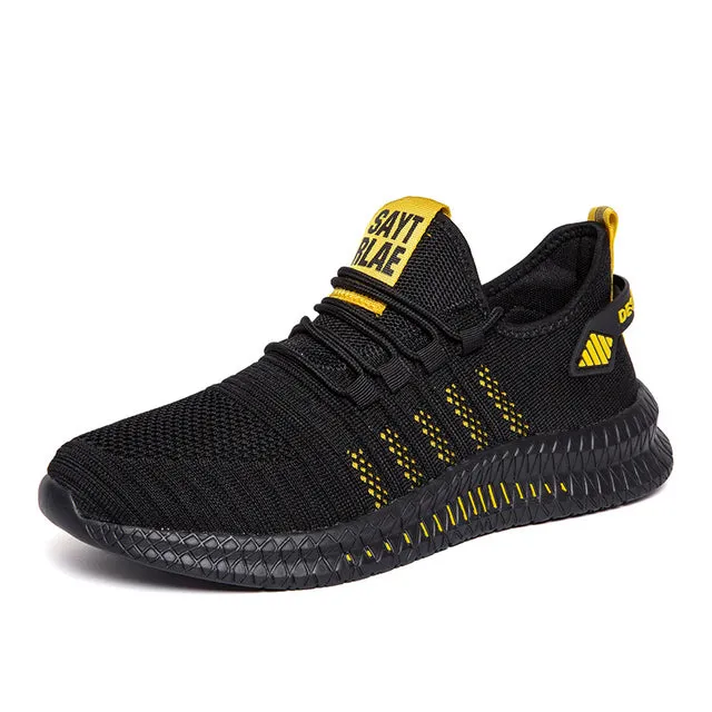 Running Shoes Elasticity Men Shoe Light Breathable Casual Men Sneakers