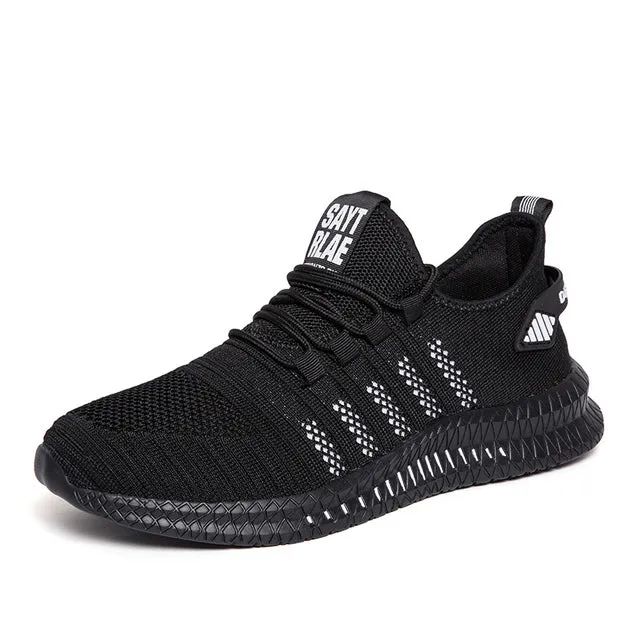 Running Shoes Elasticity Men Shoe Light Breathable Casual Men Sneakers