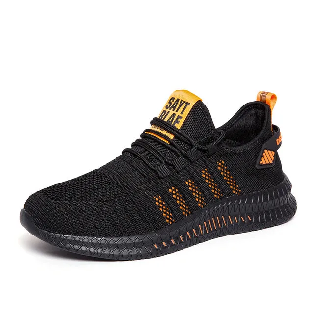 Running Shoes Elasticity Men Shoe Light Breathable Casual Men Sneakers