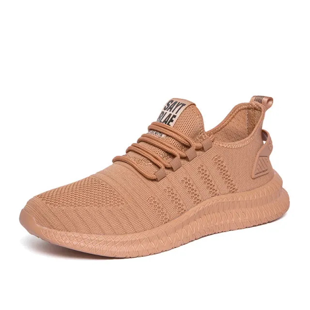 Running Shoes Elasticity Men Shoe Light Breathable Casual Men Sneakers