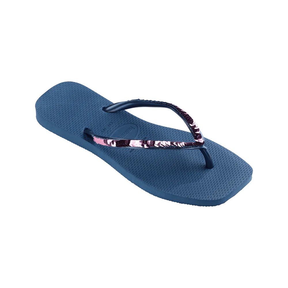 Slim Square Magic Sequin Flip Flop