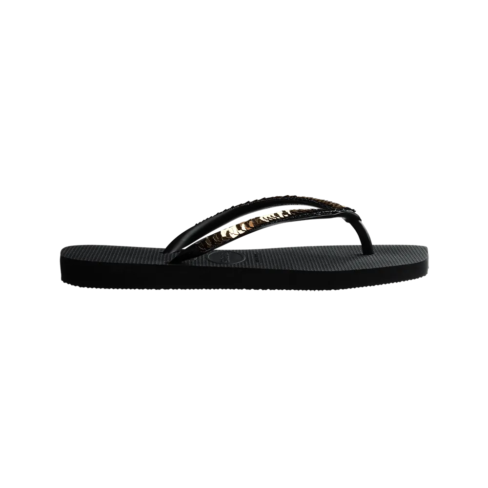 Slim Square Magic Sequin Flip Flop